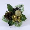 Picture of XMAS PICK WITH CONE BALL AND BERRY GOLD X 96pcs