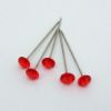 Picture of 4cm (1.5 INCH) DIAMANTE PINS RED X 100pcs