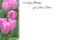 Picture of GREETING CARDS X 50 IN LOVING MEMORY OF A DEAR SISTER - TULIPS PINK
