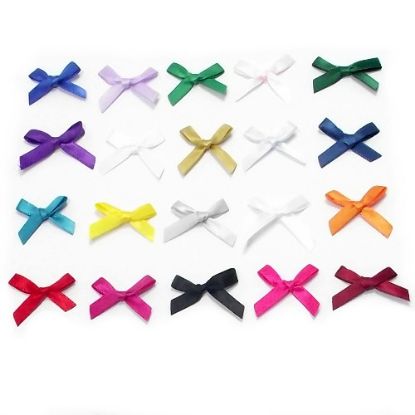 Picture of SATIN RIBBON BOWS NAVY BLUE X 100pcs