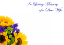 Picture of LARGE GREETING CARDS X 12 IN LOVING MEMORY OF A DEAR WIFE - SUNFLOWER BOUQUET
