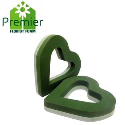 Picture of Premier® WET FLORAL FOAM 37cm (15 INCH) OPEN HEART X 2pcs