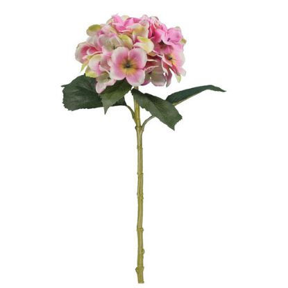 Picture of 51cm SINGLE LARGE HYDRANGEA PINK/CREAM