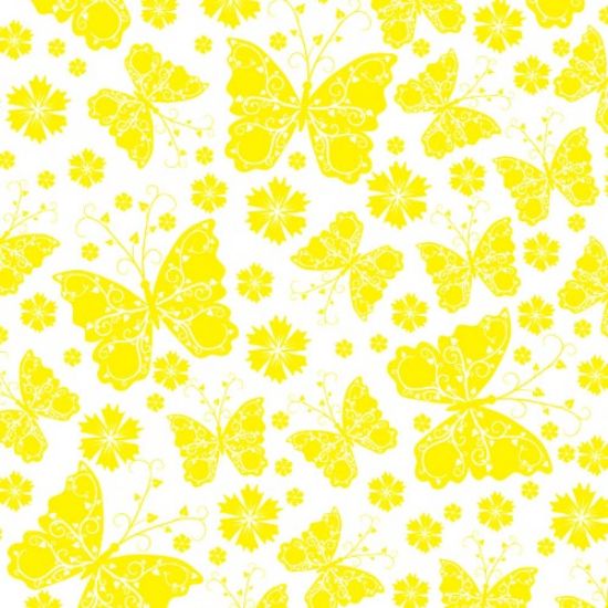 Picture of CELLOPHANE  ROLL 80cm X 100met FLUTTERBY YELLOW