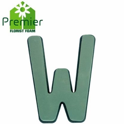 Picture of Premier® FLORAL FOAM PLASTIC BACKED CLIP ON LETTER W