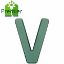 Picture of Premier® FLORAL FOAM PLASTIC BACKED CLIP ON LETTER V