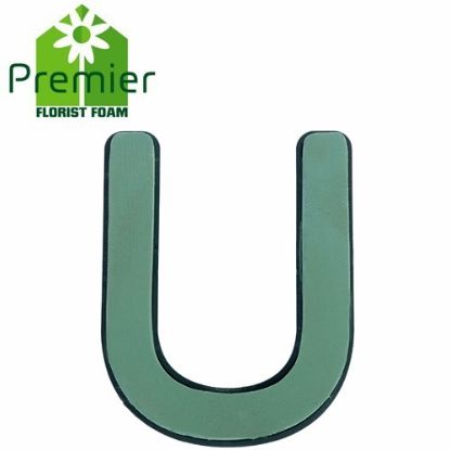 Picture of Premier® FLORAL FOAM PLASTIC BACKED CLIP ON LETTER U