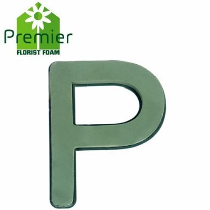 Picture of Premier® FLORAL FOAM PLASTIC BACKED CLIP ON LETTER P