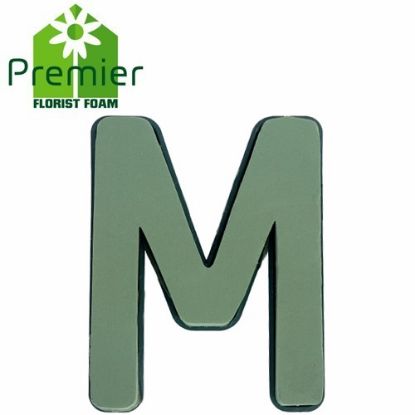 Picture of Premier® FLORAL FOAM PLASTIC BACKED CLIP ON LETTER M