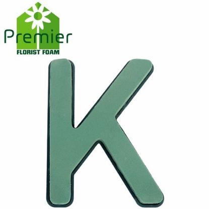 Picture of Premier® FLORAL FOAM PLASTIC BACKED CLIP ON LETTER K