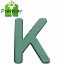 Picture of Premier® FLORAL FOAM PLASTIC BACKED CLIP ON LETTER K