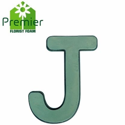 Picture of Premier® FLORAL FOAM PLASTIC BACKED CLIP ON LETTER J