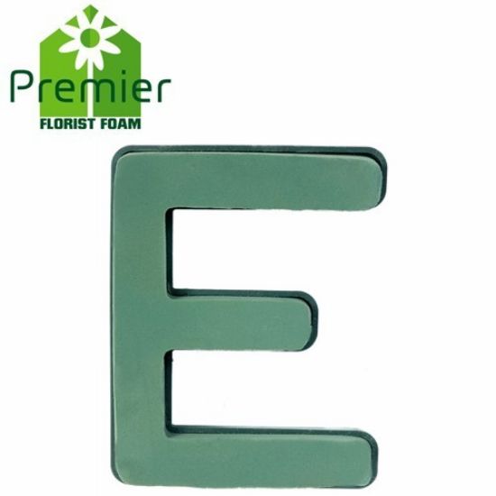 Picture of Premier® FLORAL FOAM PLASTIC BACKED CLIP ON LETTER E
