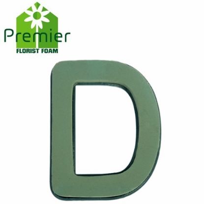 Picture of Premier® FLORAL FOAM PLASTIC BACKED CLIP ON LETTER D