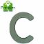 Picture of Premier® FLORAL FOAM PLASTIC BACKED CLIP ON LETTER C