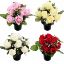 Picture of CEMETERY POT WITH ROSEBUD AND IVY ASSORTED X 12pcs