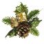Picture of CHRISTMAS PICK WITH BALLS PARCEL AND CONE GOLD X 72pcs
