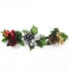 Picture of CHRISTMAS PICK WITH BALLS PARCEL AND CONE SILVER X 72pcs