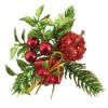 Picture of CHRISTMAS PICK WITH PARCEL GLITTER APPLE AND BERRY RED