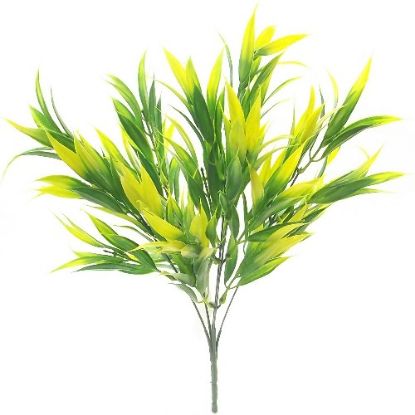 Picture of 36cm PLASTIC GRASS BUSH GREEN/YELLOW