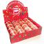 Picture of CHRISTMAS SATIN WIRED EDGE RIBBON 60mm X 10yds RED/GOLD ASSORTED PATTERNS X 16pcs