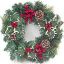 Picture of 30cm (12 INCH) SPRUCE/PINE WREATH WITH HOLLY CONES AND BERRIES