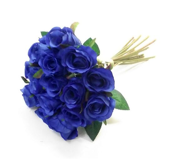 Picture of 24cm ROSEBUD BUNDLE (15 HEADS) ROYAL BLUE