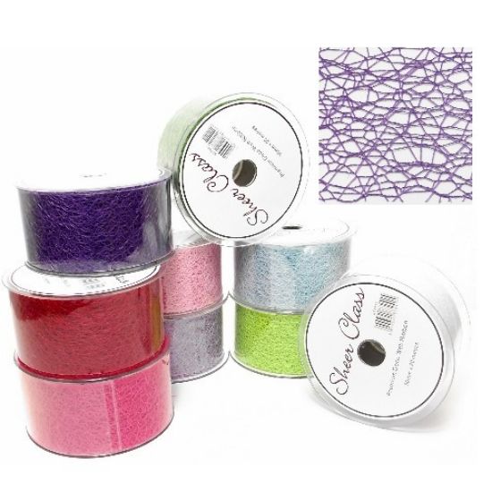 Picture of DECO WEB RIBBON 50mm X 20met PURPLE