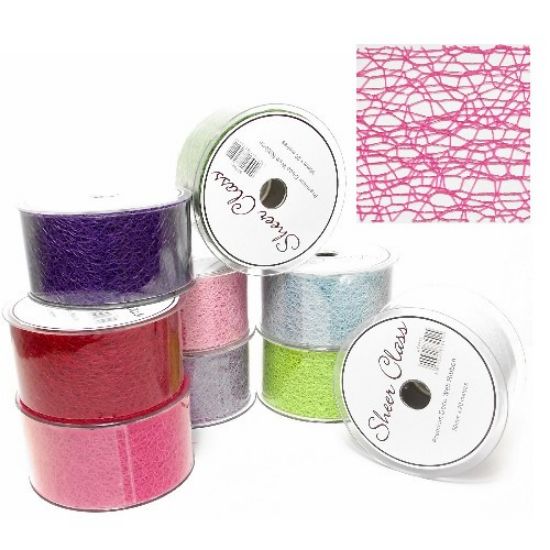 Picture of DECO WEB RIBBON 50mm X 20met FUCHSIA