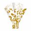 Picture of SWISH FLOWER SLEEVES 50x35x10cm GOLD X 50pcs