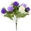 Picture of ROSEBUD BUSH WITH GYP (9 HEADS) IVORY/PURPLE/LILAC