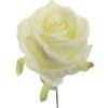 Picture of 27cm SINGLE OPEN ROSE IVORY/LEMON