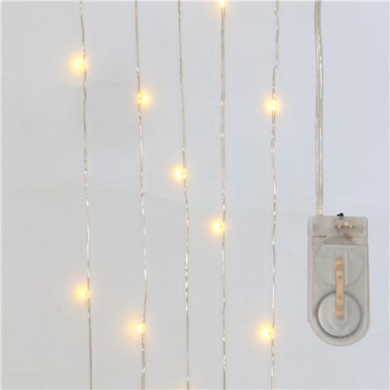 Picture of COPPER LED LIGHTS ON WIRE 2 METRE WITH 20 LEDS WARM WHITE 