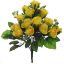 Picture of 35cm ROSEBUD BUSH WITH GYP YELLOW