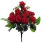 Picture of 35cm ROSEBUD BUSH WITH GYP RED