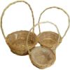 Picture of SET OF 3 ROUND PLANTING BASKETS WITH HOOP HANDLE