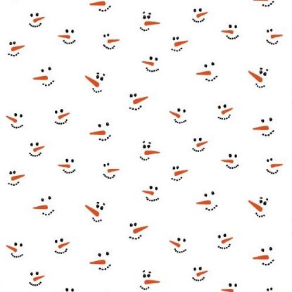 Picture of CELLOPHANE ROLL 80cm X 50met FROSTED SNOWMAN BLACK/ORANGE