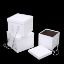 Picture of SET OF 3 SQUARE FLOWER BOX WHITE/IVORY