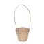 Picture of 15cm ROUND BAMBOO POTMUM BASKET WITH HANDLE NATURAL