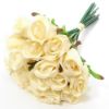 Picture of 30cm LARGE ROSEBUD BUNDLE (18 STEMS) CREAM