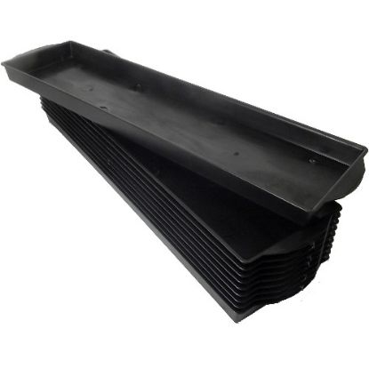 Picture of PLASTIC DOUBLE BRICK FLORIST TRAY BLACK X 10pcs
