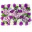 Picture of FLOWER WALL WITH PEONIES CARNATIONS AND HYDRANGEAS 60cm X 40cm PURPLE/IVORY