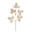 Picture of 49cm ROSE LEAF SPRAY (15 LEAVES) METALLIC GOLD X 6pcs