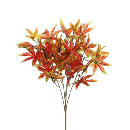 Picture of 38cm MAPLE LEAF BUSH RED/ORANGE/GREEN