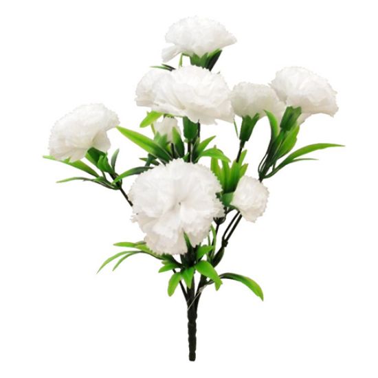 Picture of 31cm CARNATION BUSH WHITE