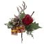 Picture of 18cm XMAS PICK WITH APPLE CONE GIFT AND ANTLER NAT/RED