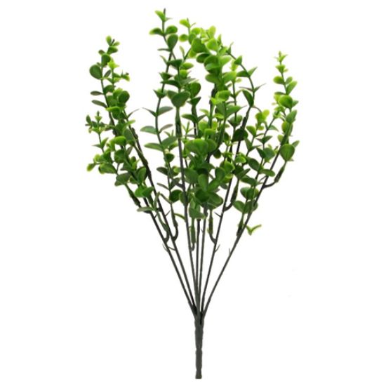 Picture of 33cm PLASTIC MINI EUCALYPTUS BUSH GREEN