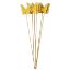 Picture of 7cm WOODEN/FELT BUTTERFLY ON 50cm STICK YELLOW X 6pcs