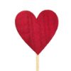 Picture of 5.5cm HEART ON 50cm STICK RED X 6pcs