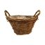 Picture of 19cm ROUND STRONG PLANTING BASKET (PLASTIC LINED) NATURAL